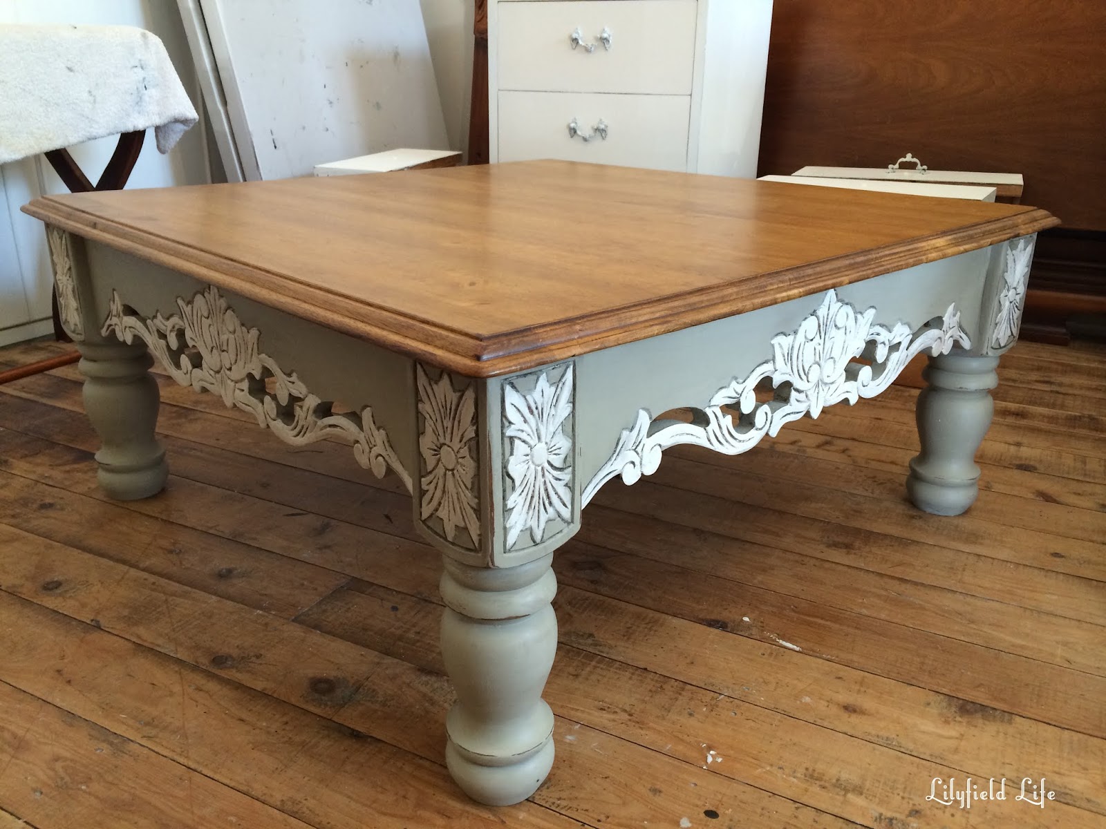 Hand painted sale coffee table